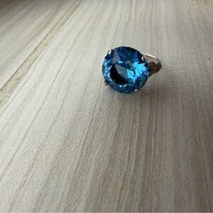 SOLD Silver Blue topaz Ring size 5.25 SOLD